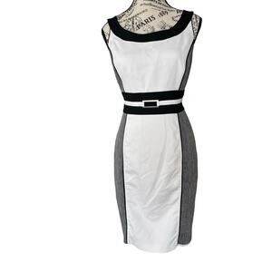 White House Black Market Bodycon Sleeveless Midi Dress